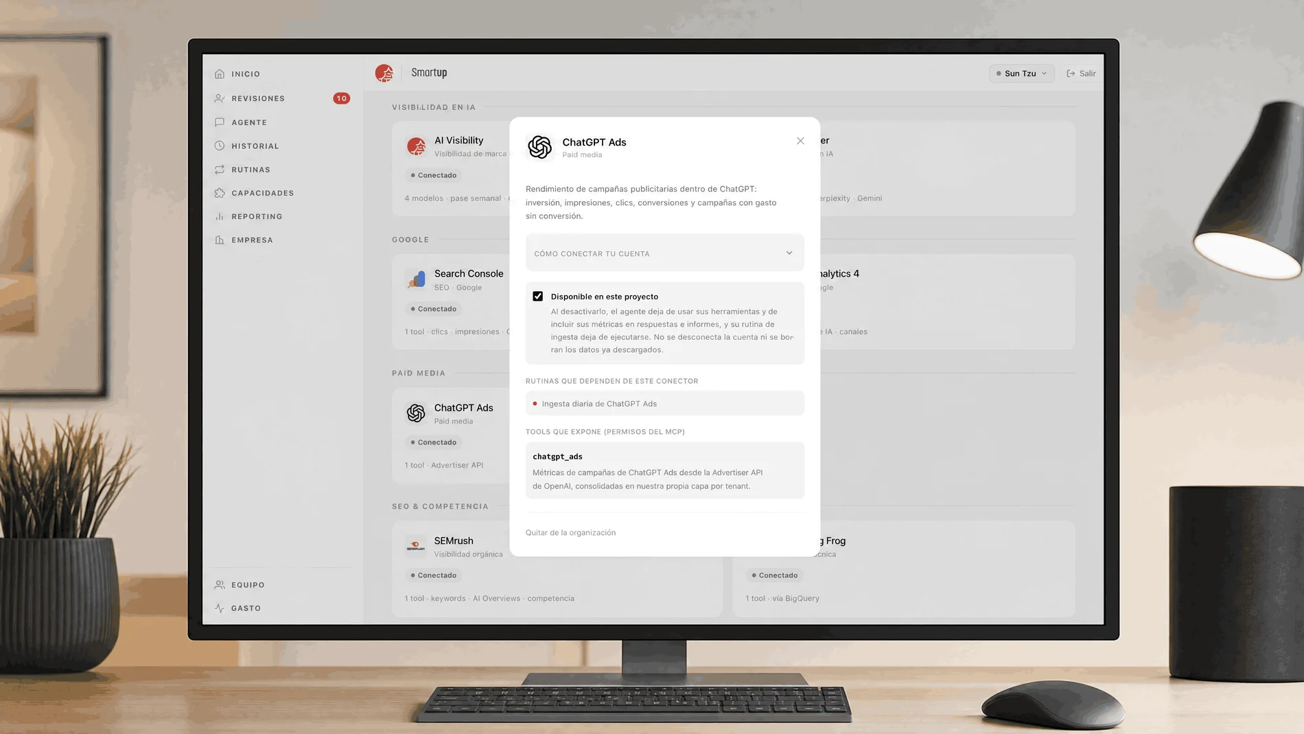 Sun Tzu by Smartup integrates ChatGPT Ads into its agent-managed growth system