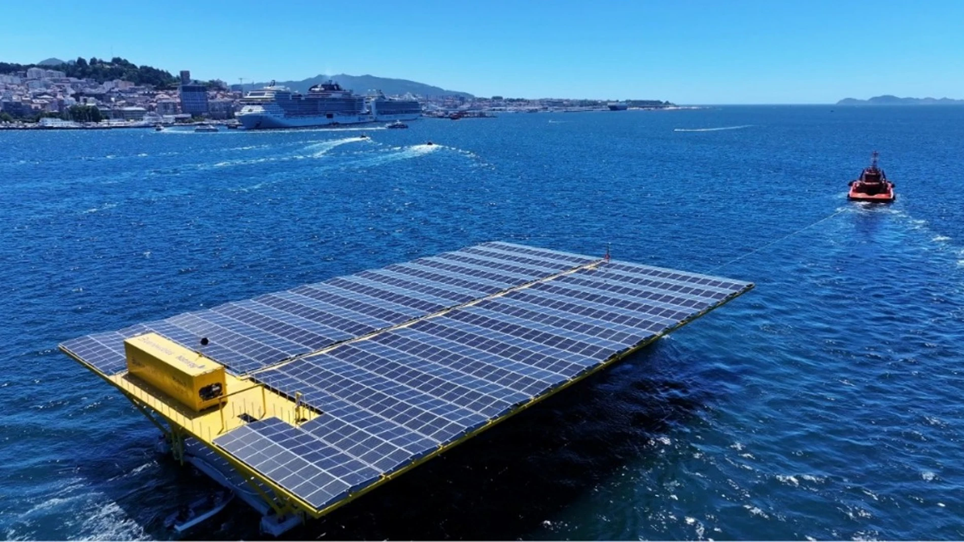 The first marine solar platform in Spain