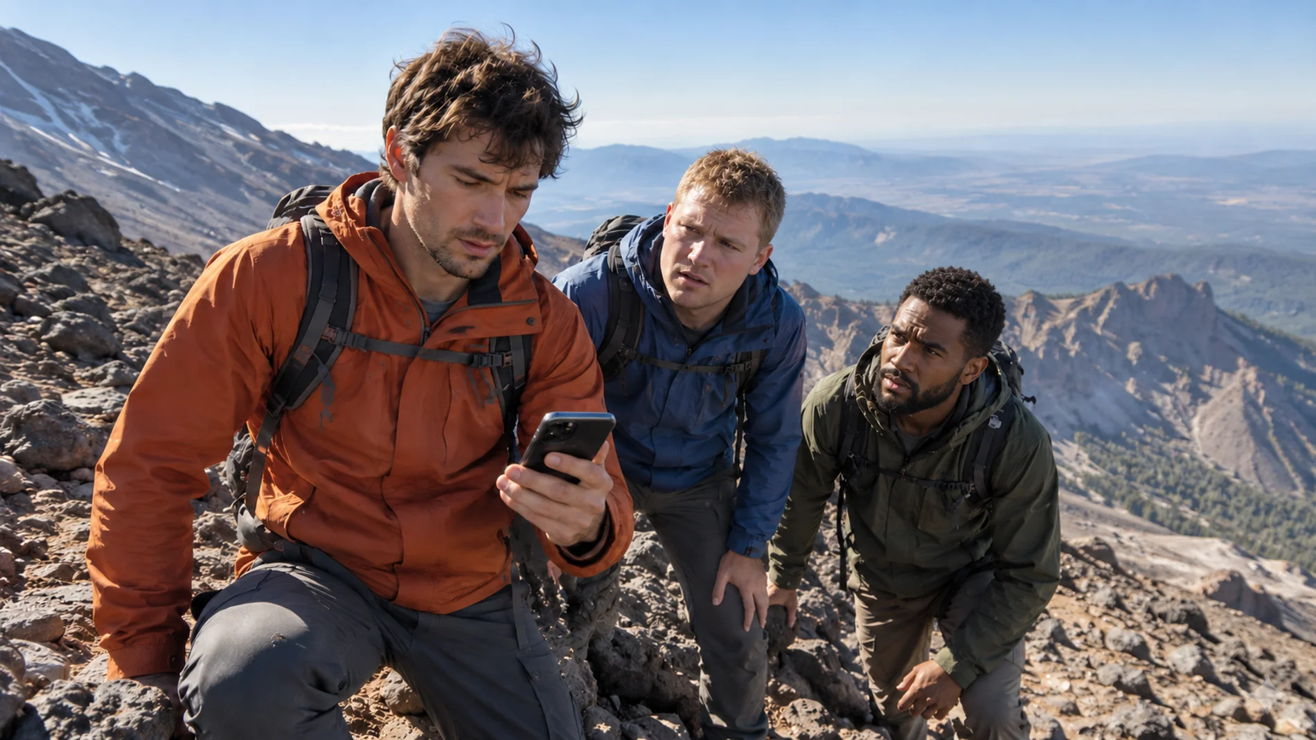 They plan to climb a mountain with Gemini and end up having to be rescued