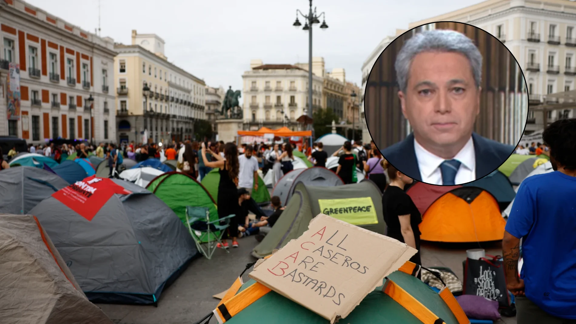 Vicente Vallés, clear about the housing crisis: "Moncloa needs to agree on a decree on evictions of Junts, from the right, with Sumar and Podemos, from the extreme left"