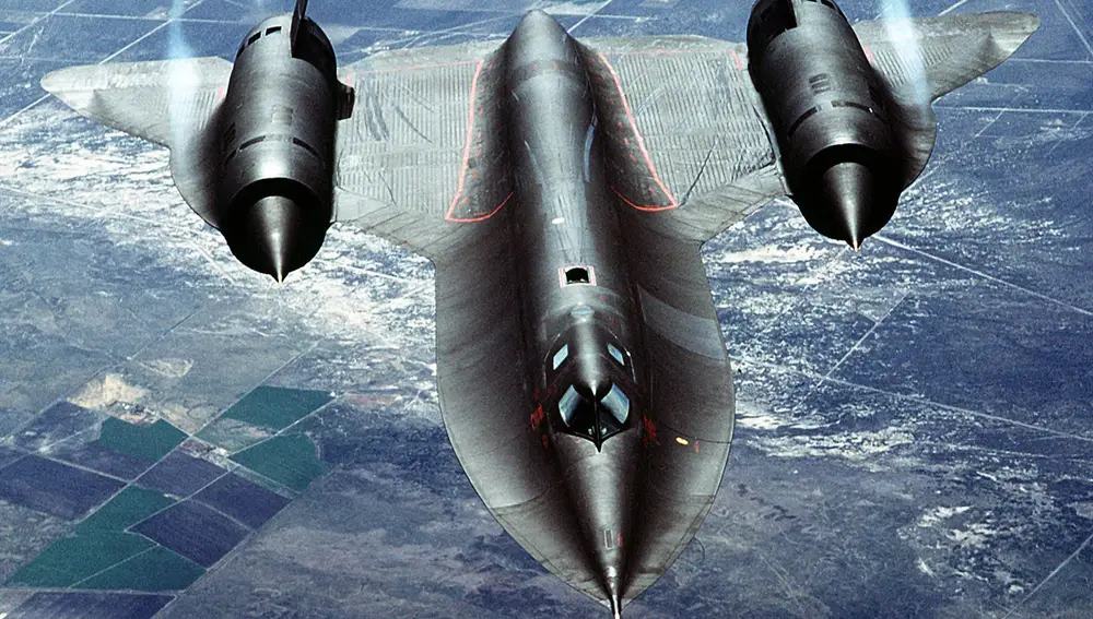 SR-71 Blackbird photographed in 1988.