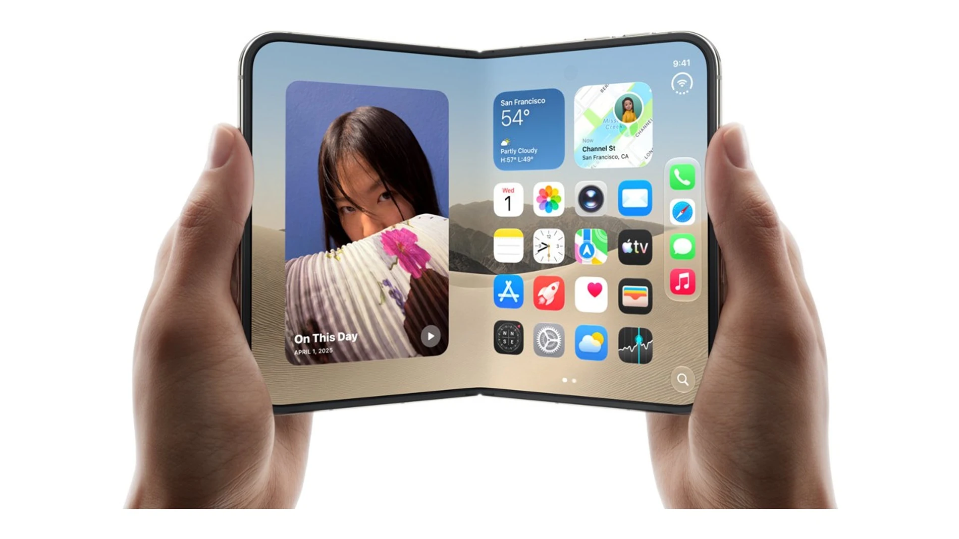 They open and close the iPhone Duo 11,500 times and the fold of its screen becomes much more visible