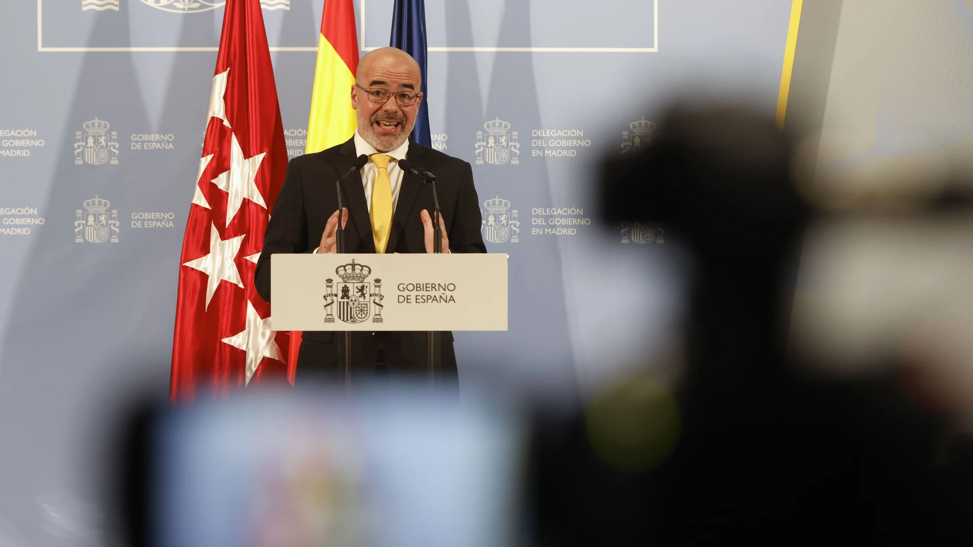 Ibón Domínguez, spokesperson for Jupol, accuses the Government delegate of using the agents as a "shield" to avoid his political responsibilities