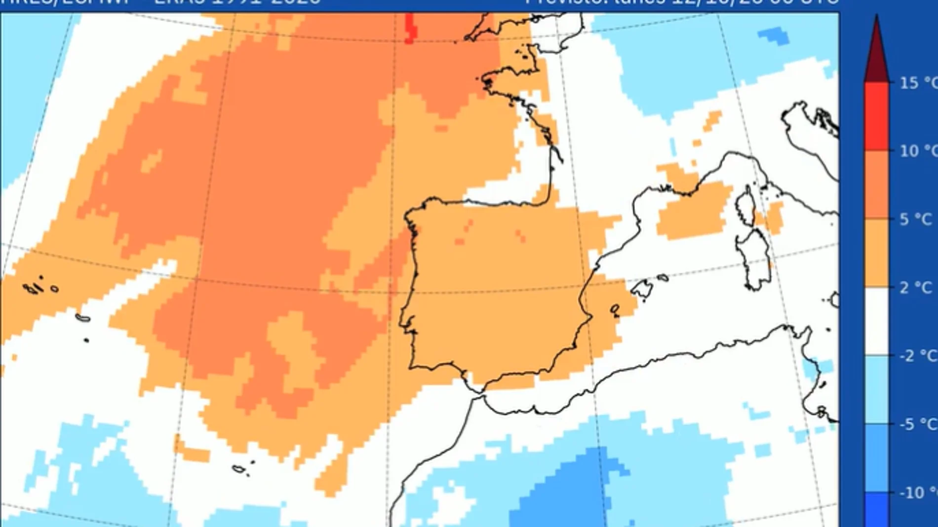 The AEMET updates the weather forecast for this week: temperatures rise, but these areas will have rain